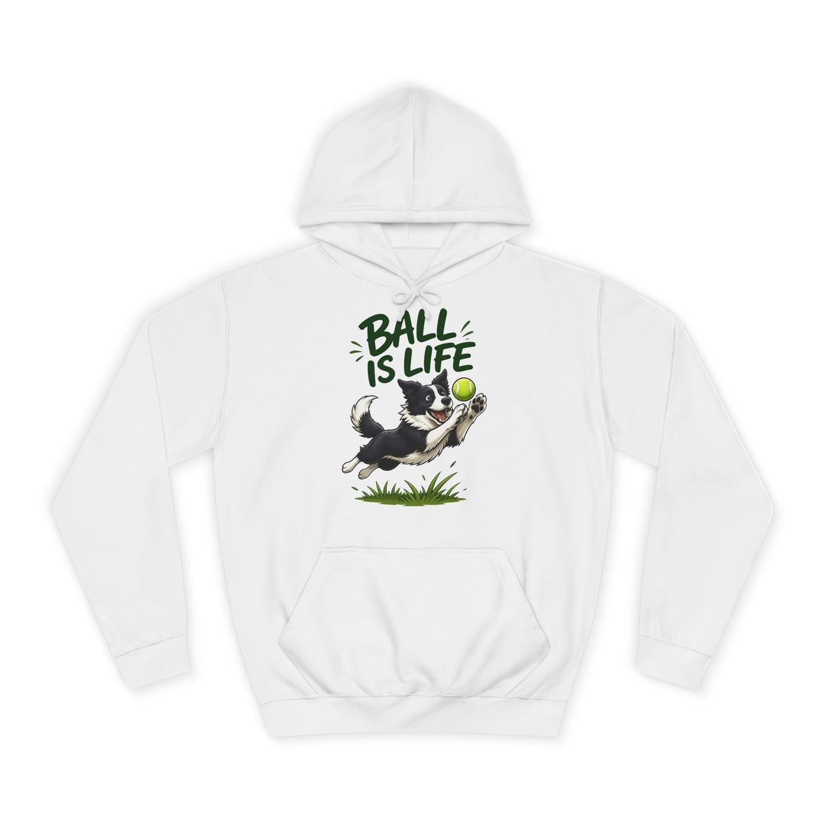 Personalised border collie hoodie