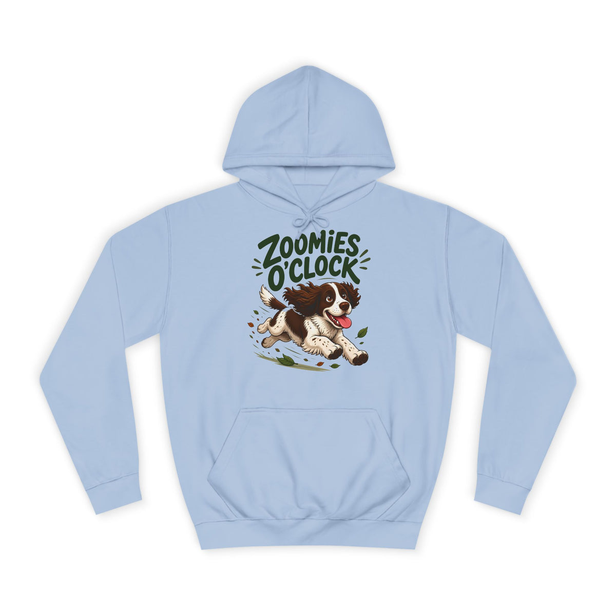Zoomies O'Clock Springer Spaniel Hoodie – Personalised