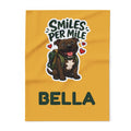 Smiles Per Mile Staffie Blanket – Personalised
