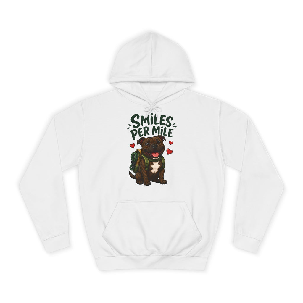 Smiles Per Mile Staffie Hoodie – Personalised