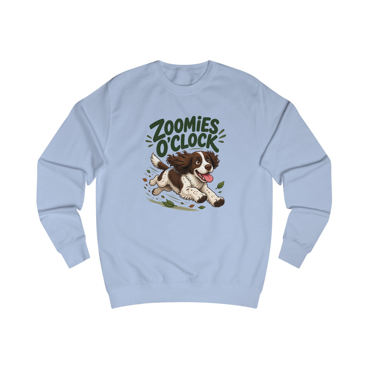 Zoomies O'Clock Springer Spaniel Sweatshirt – Personalised