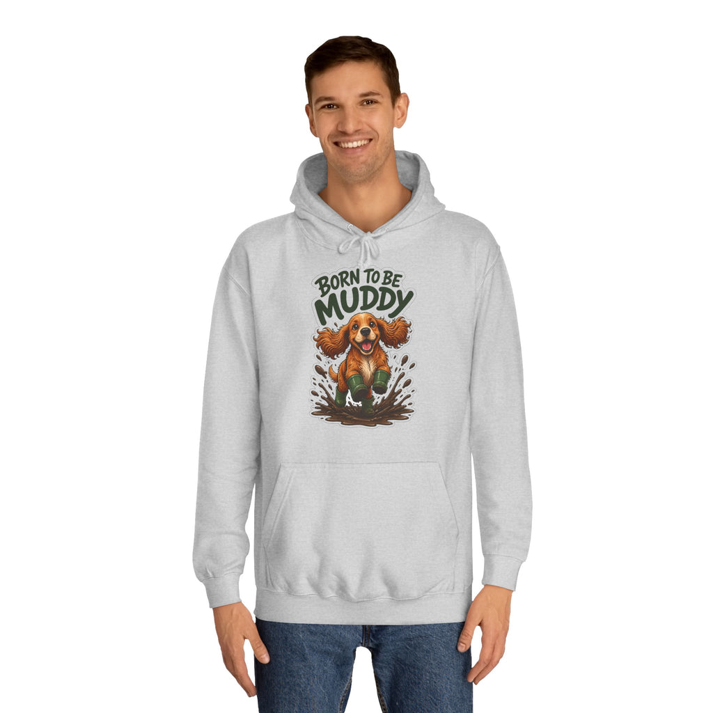 Born to be Muddy Cocker Spaniel Hoodie – Personalised