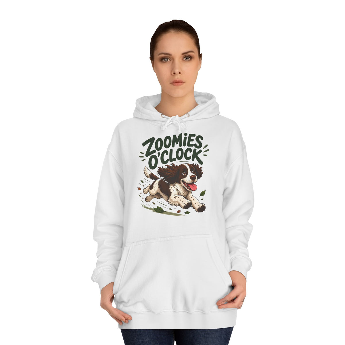 Zoomies O'Clock Springer Spaniel Hoodie – Personalised