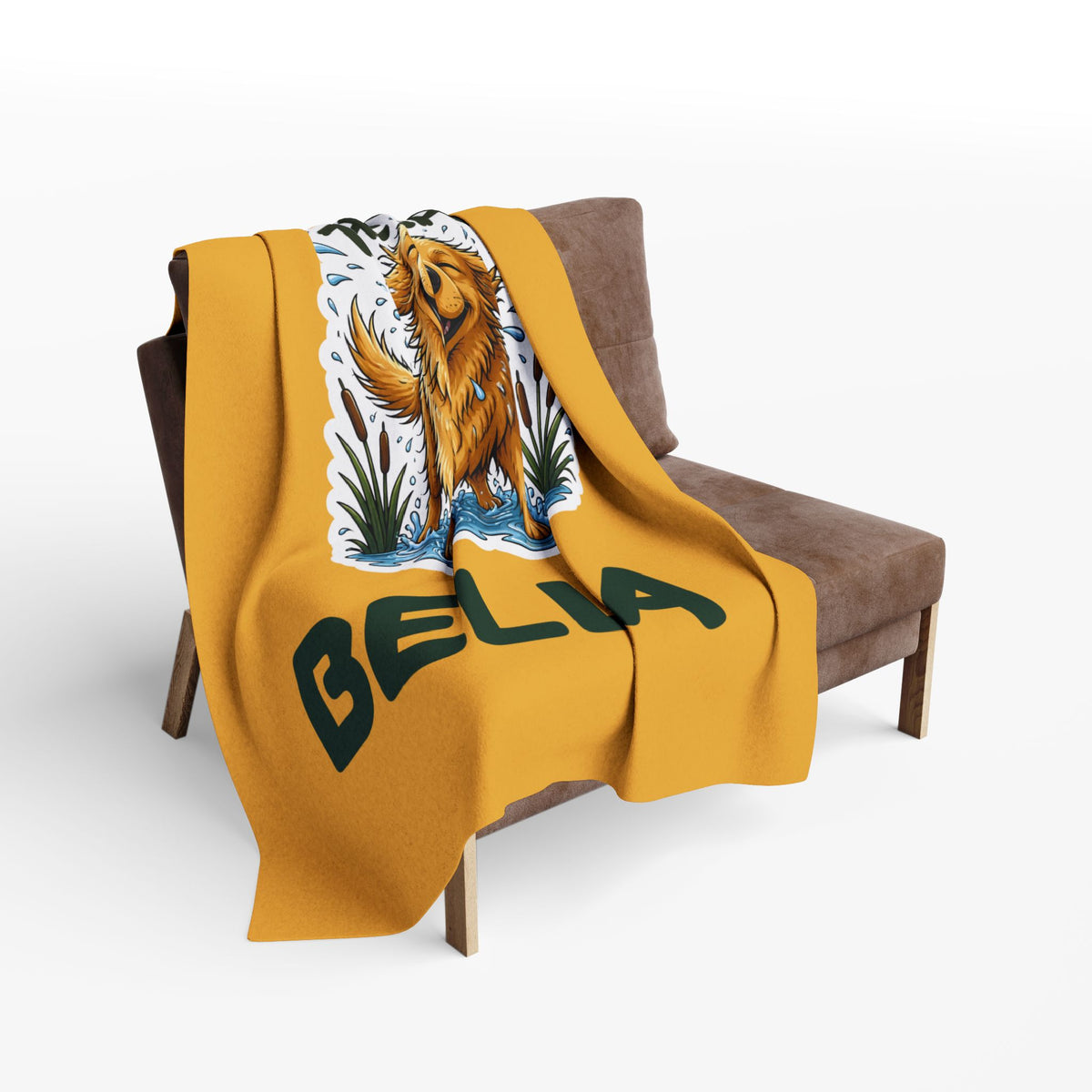 Sorry About the Car Golden Retriever Blanket – Personalised