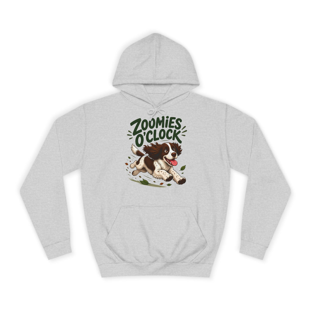 Zoomies O'Clock Springer Spaniel Hoodie – Personalised