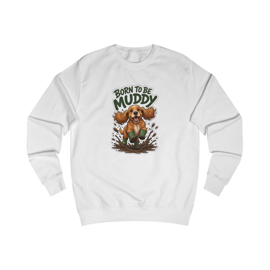 Born to be Muddy Cocker Spaniel Sweatshirt – Personalised