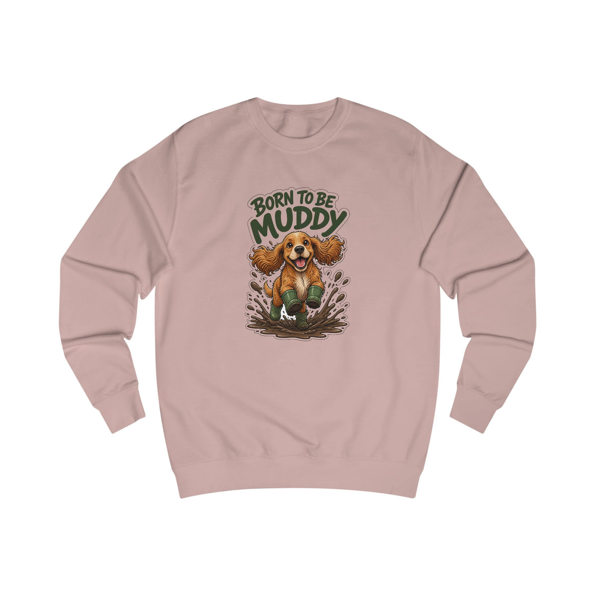 Born to be Muddy Cocker Spaniel Sweatshirt – Personalised
