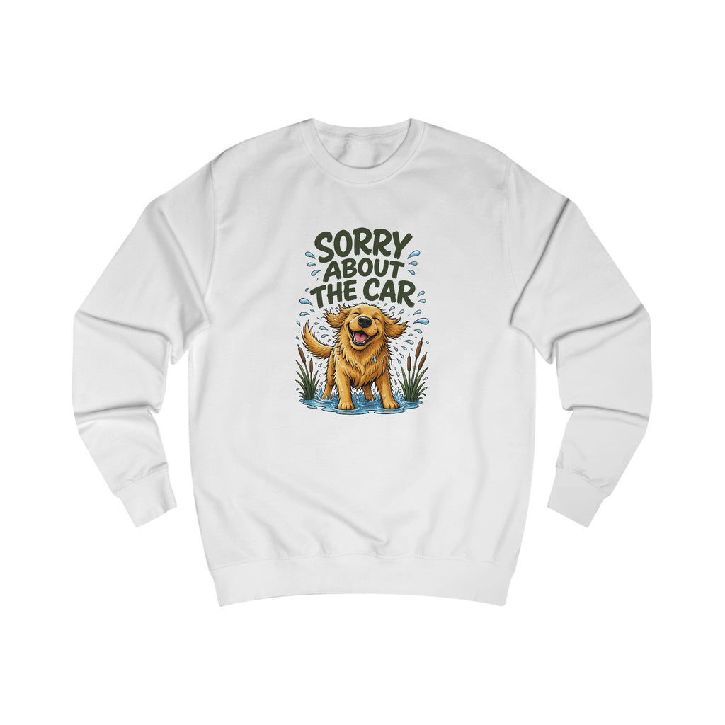 Sorry About the Car Golden Retriever Sweatshirt – Personalised