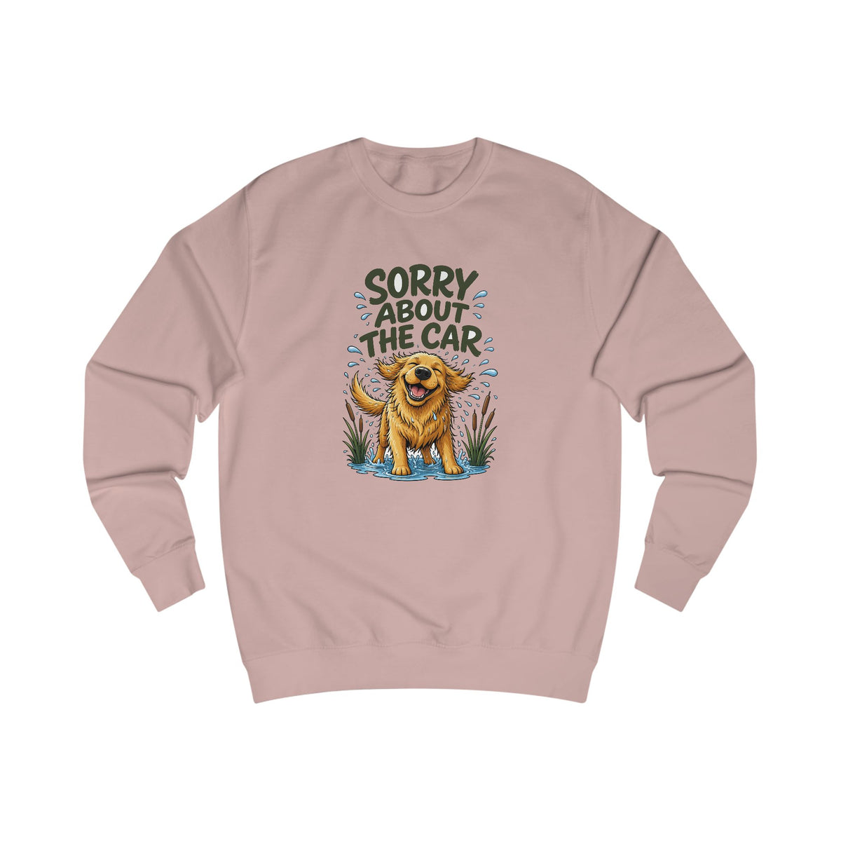 Sorry About the Car Golden Retriever Sweatshirt – Personalised