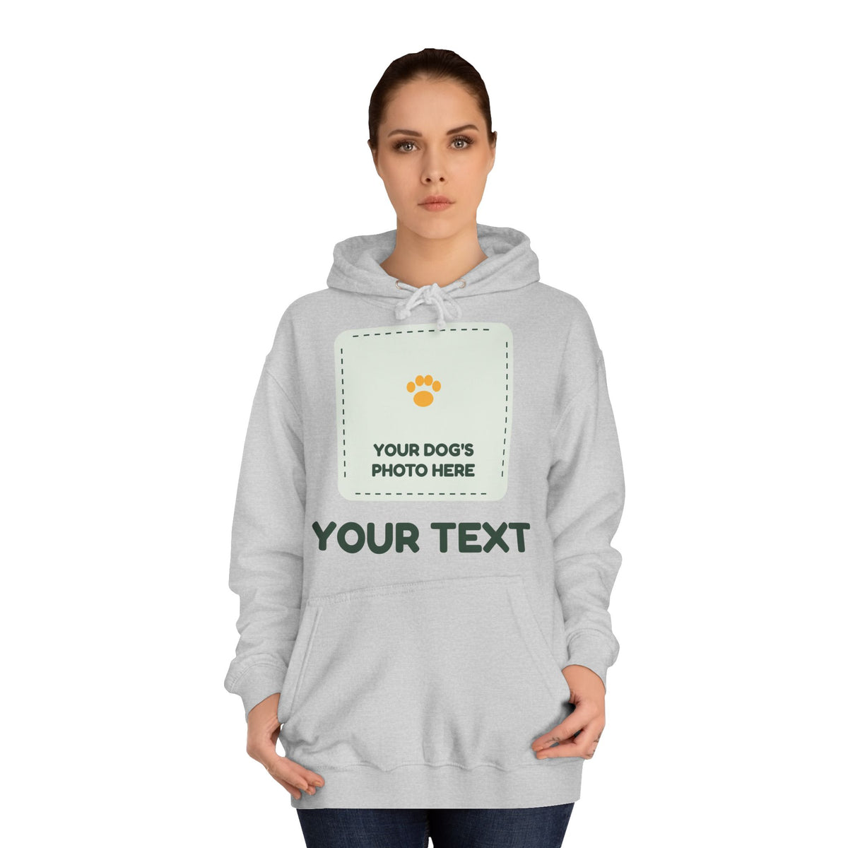 Build Your Own Hoodie – Your Dog's Photo & Text