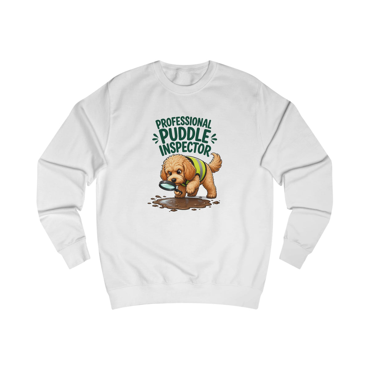 Professional Puddle Inspector Cockapoo Sweatshirt – Personalised