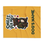 Smiles Per Mile Staffie Blanket – Personalised