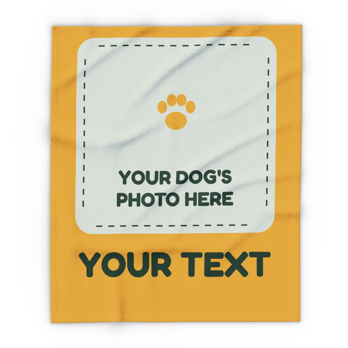 Build Your Own Blanket – Your Dog's Photo & Text