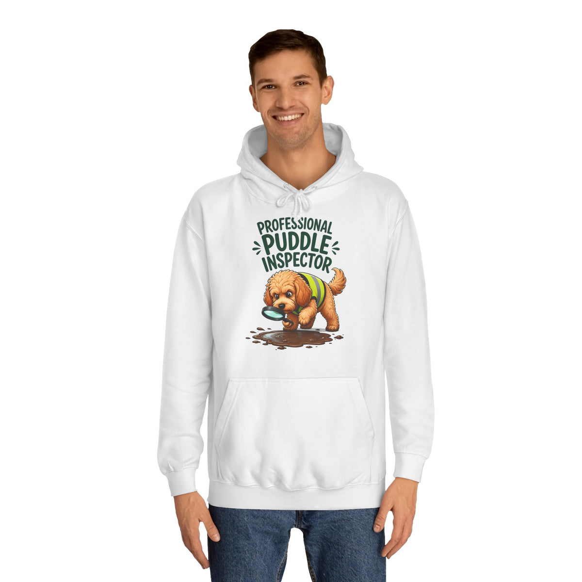 Professional Puddle Inspector Cockapoo Hoodie – Personalised