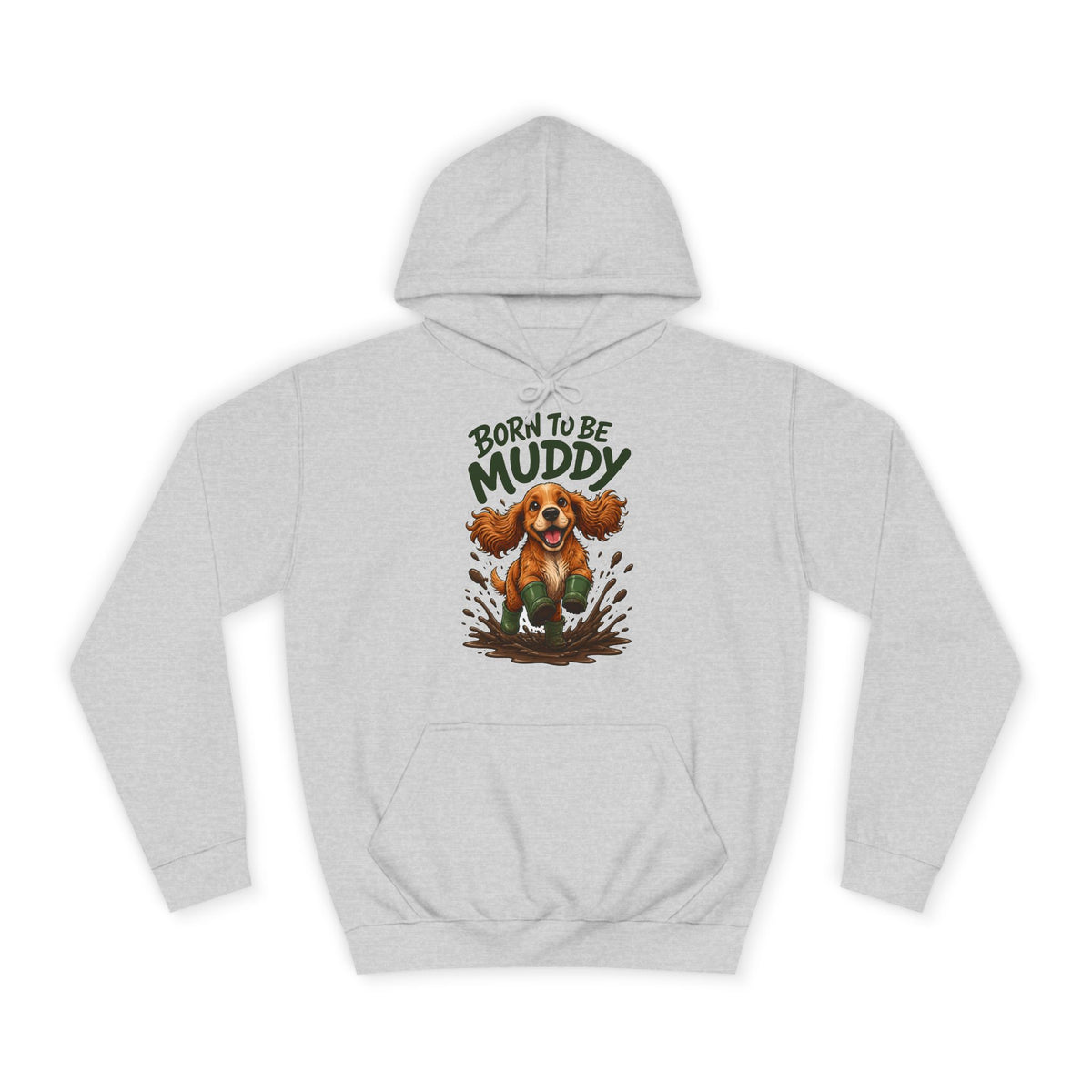 Born to be Muddy Cocker Spaniel Hoodie – Personalised