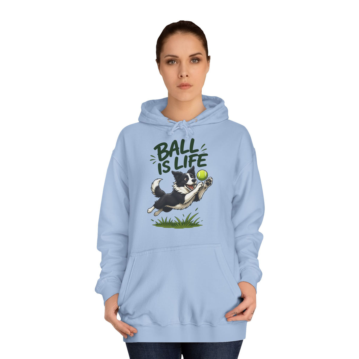 Ball Is Life Border Collie Hoodie – Personalised