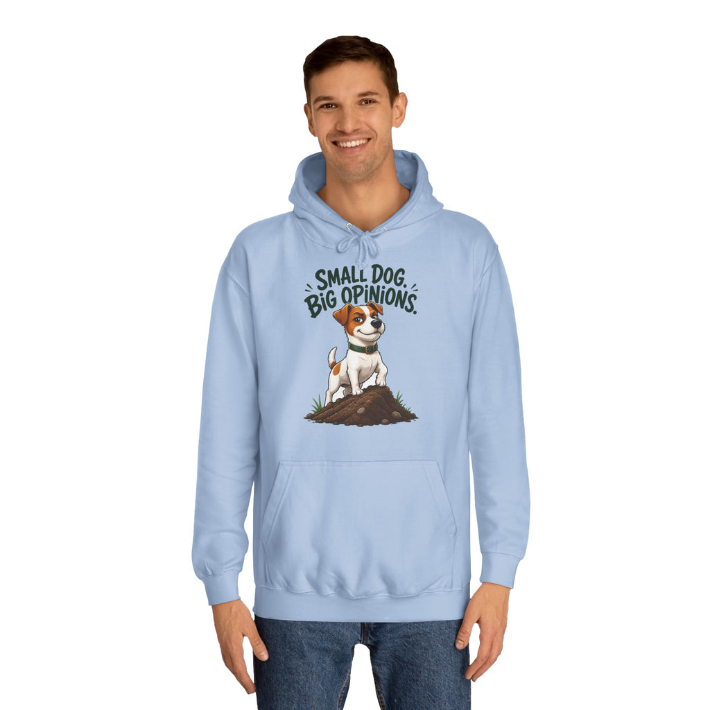 Small Dog Big Opinions Jack Russell Hoodie – Personalised