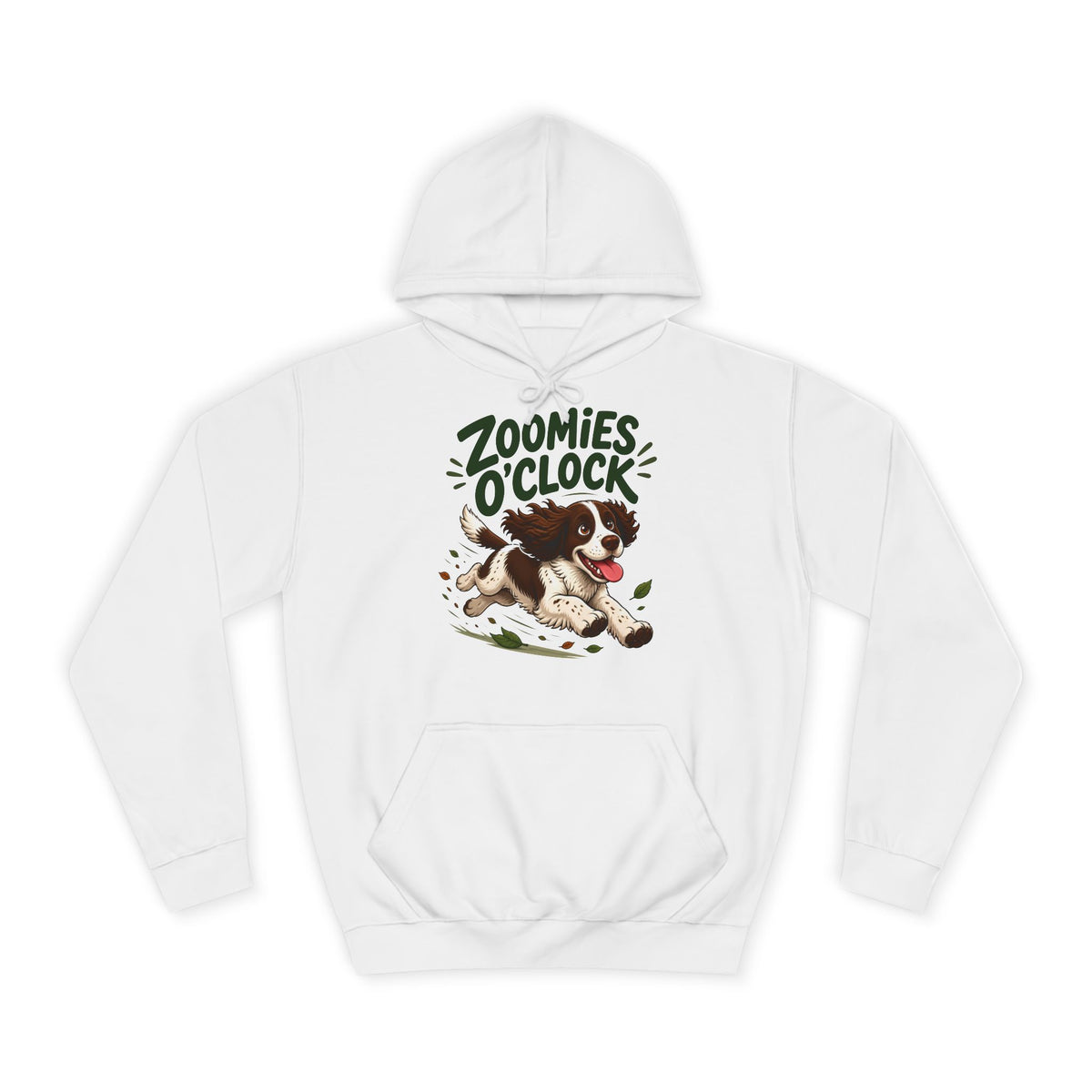 Zoomies O'Clock Springer Spaniel Hoodie – Personalised