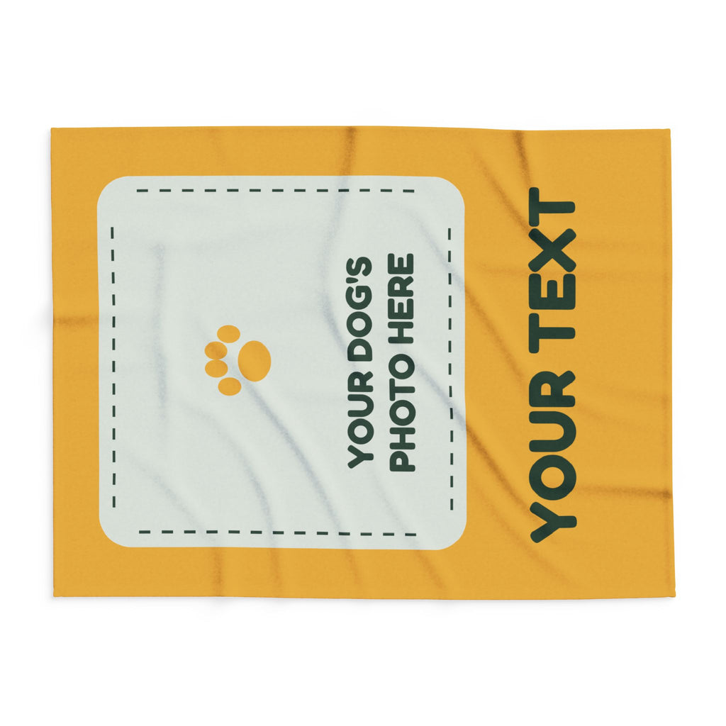 Build Your Own Blanket – Your Dog's Photo & Text