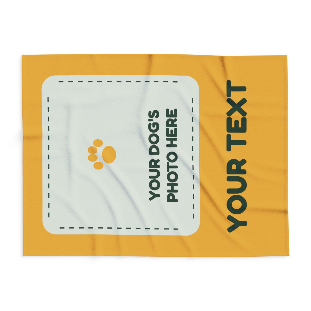 Build Your Own Blanket – Your Dog's Photo & Text