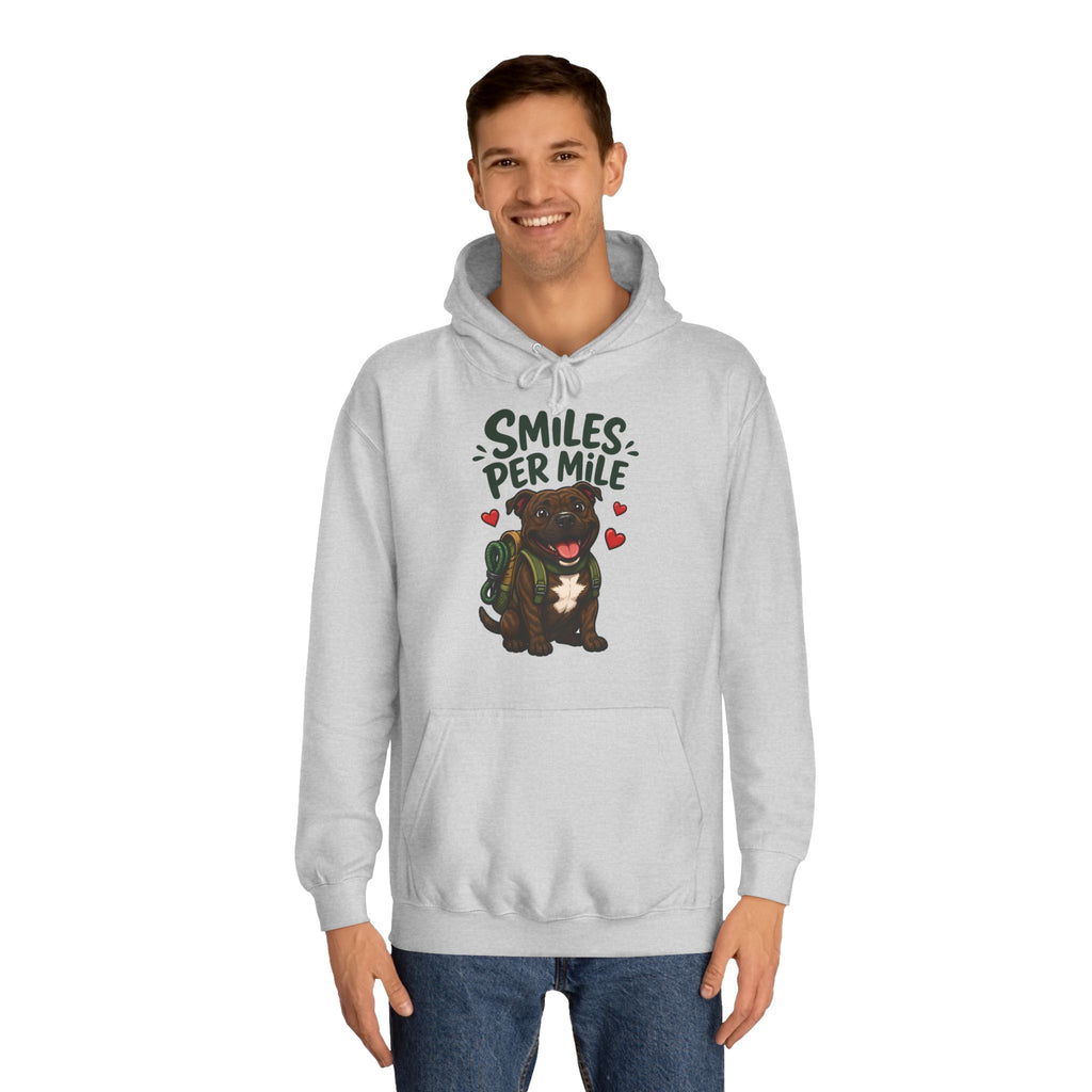 Smiles Per Mile Staffie Hoodie – Personalised