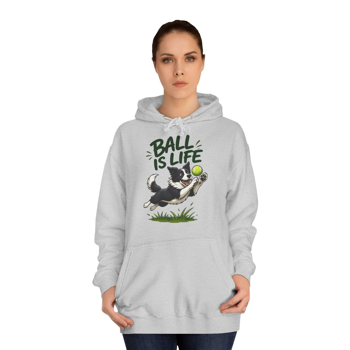 Ball Is Life Border Collie Hoodie – Personalised
