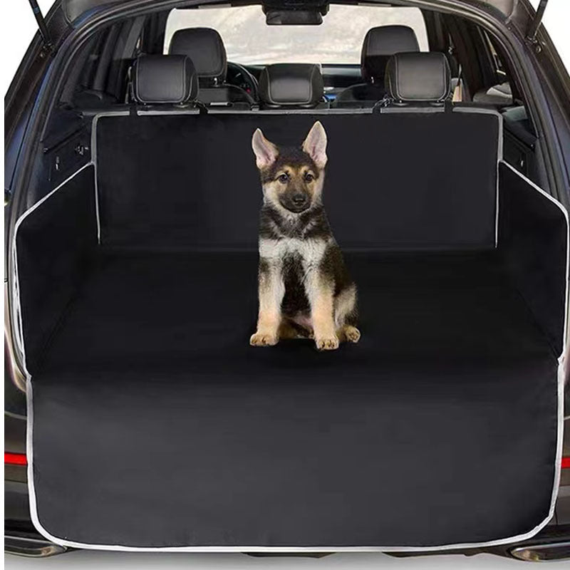 The Boot Liner with stone trim and a dog