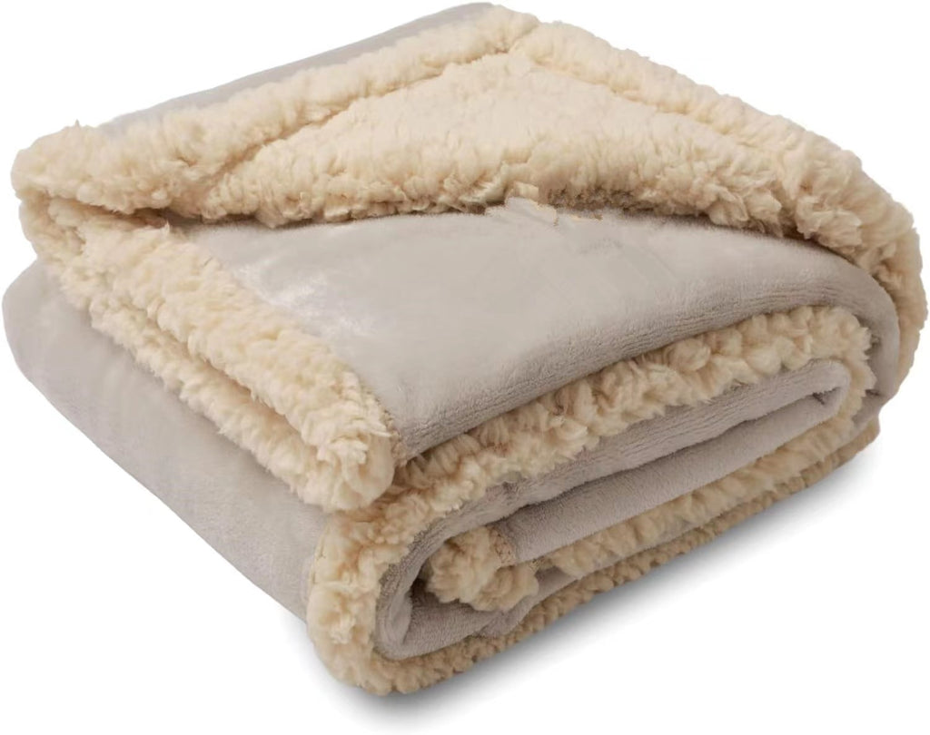 The Fireside Blanket in oatmeal