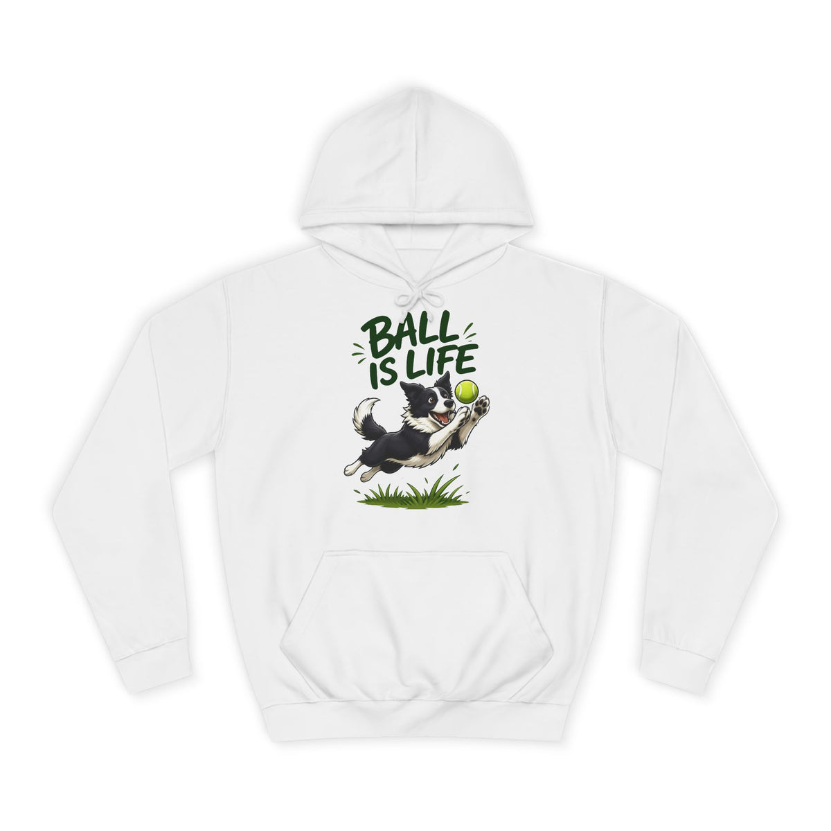 Ball Is Life Border Collie Hoodie – Personalised
