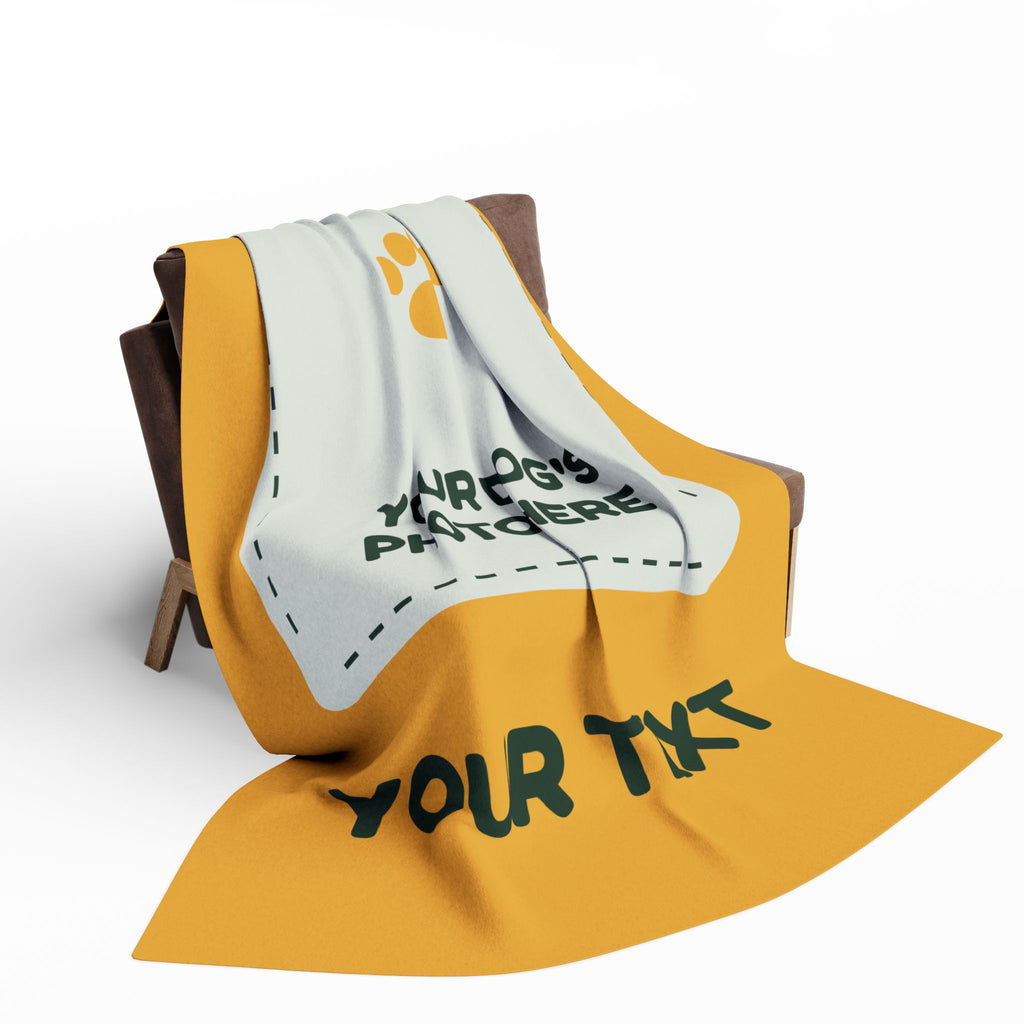 Build Your Own Blanket – Your Dog's Photo & Text