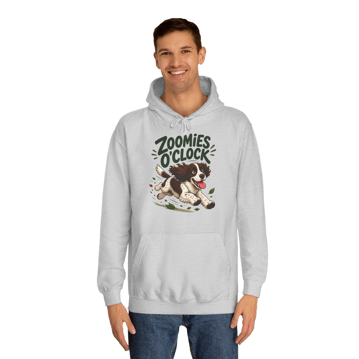 Zoomies O'Clock Springer Spaniel Hoodie – Personalised