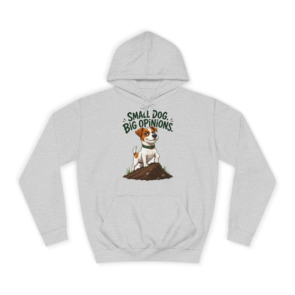 Small Dog Big Opinions Jack Russell Hoodie – Personalised