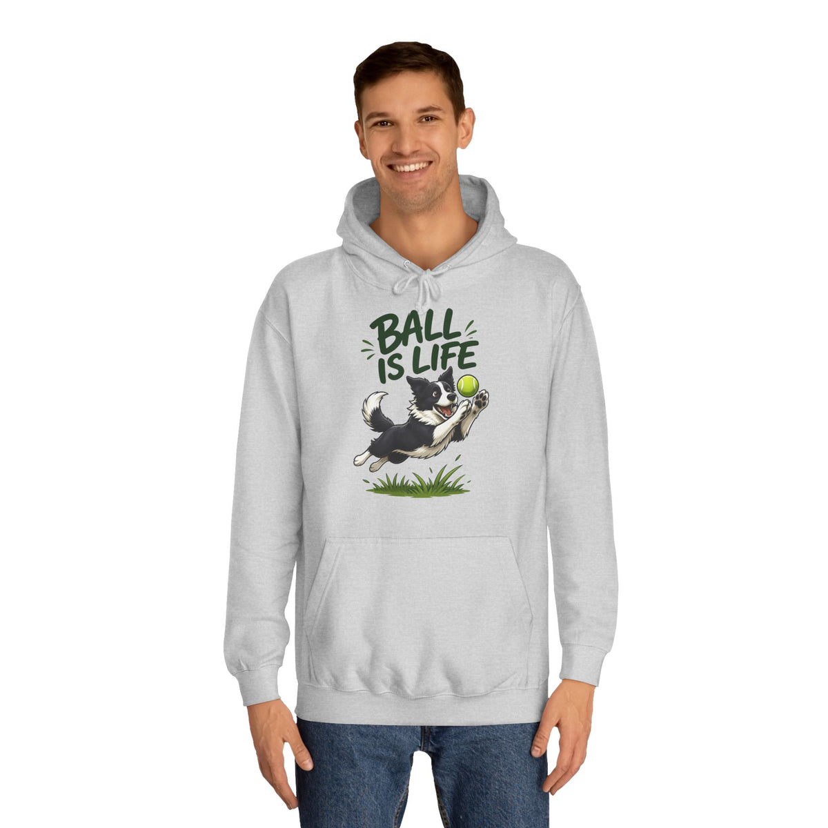 Ball Is Life Border Collie Hoodie – Personalised