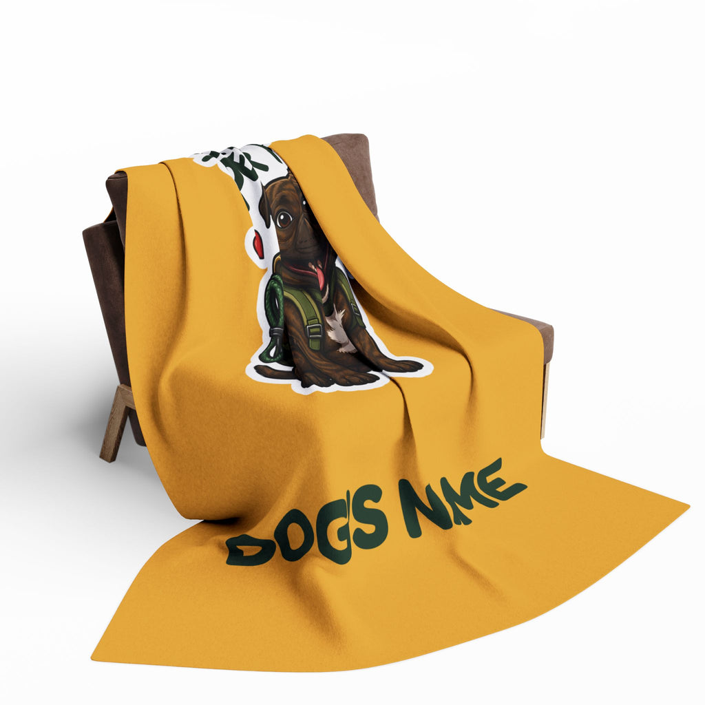 Smiles Per Mile Staffie Blanket – Personalised