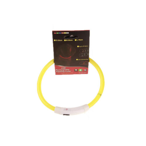 The Glow Collar in yellow