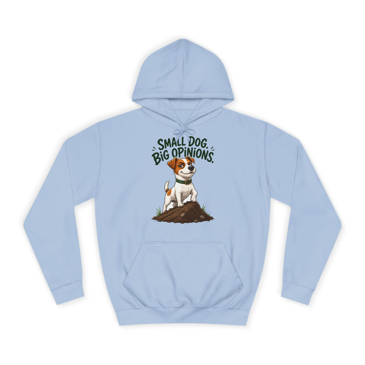 Small Dog Big Opinions Jack Russell Hoodie – Personalised