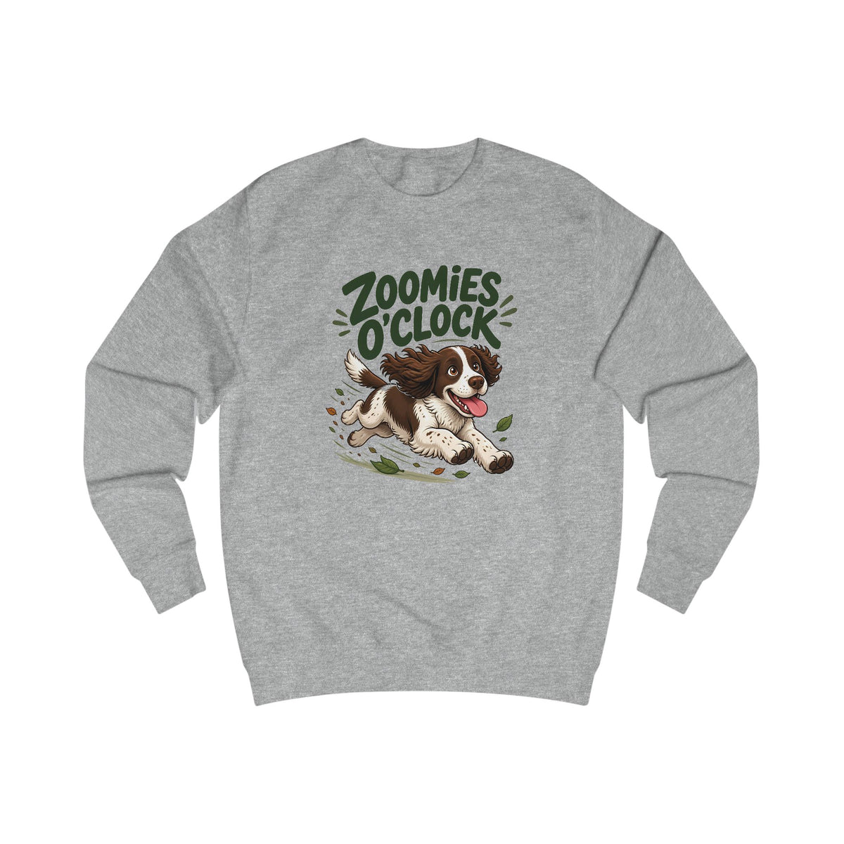 Zoomies O'Clock Springer Spaniel Sweatshirt – Personalised