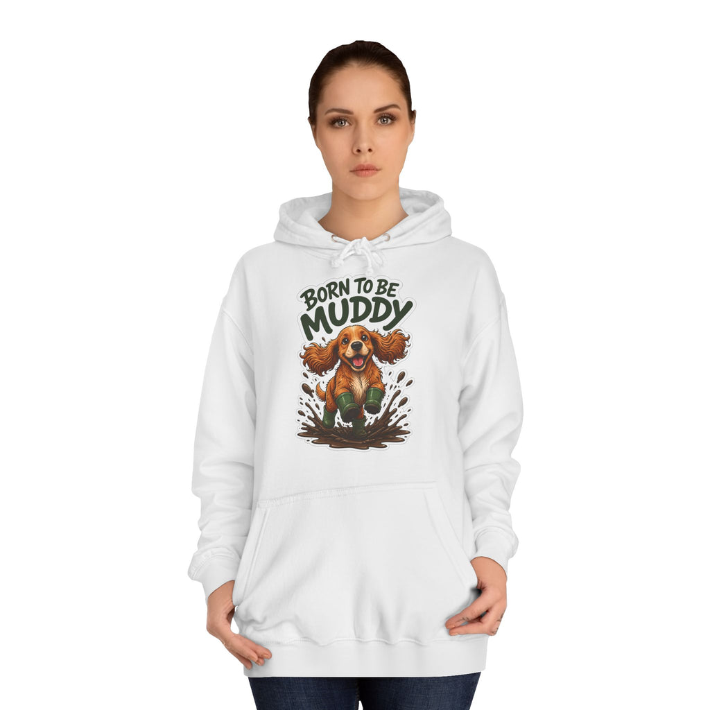 Born to be Muddy Cocker Spaniel Hoodie – Personalised