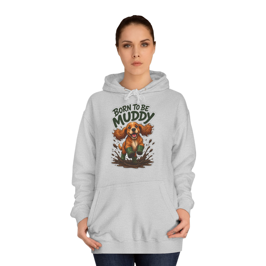 Born to be Muddy Cocker Spaniel Hoodie – Personalised