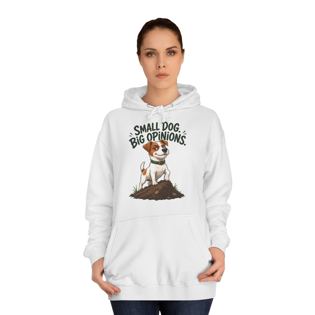 Small Dog Big Opinions Jack Russell Hoodie – Personalised