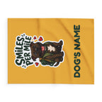 Smiles Per Mile Staffie Blanket – Personalised