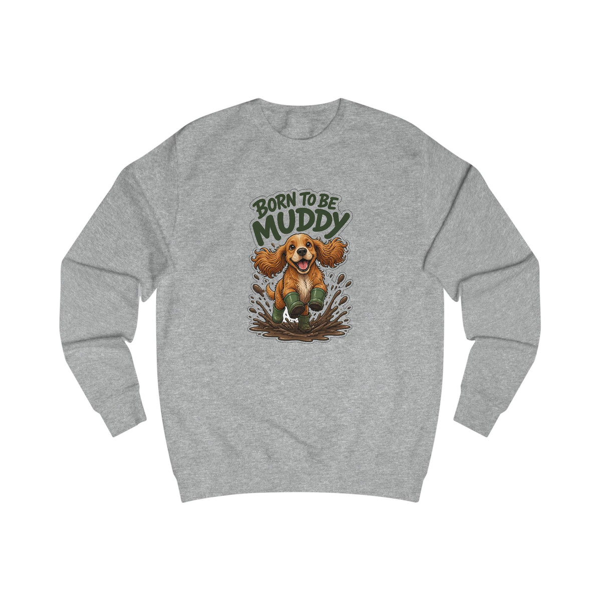 Born to be Muddy Cocker Spaniel Sweatshirt – Personalised