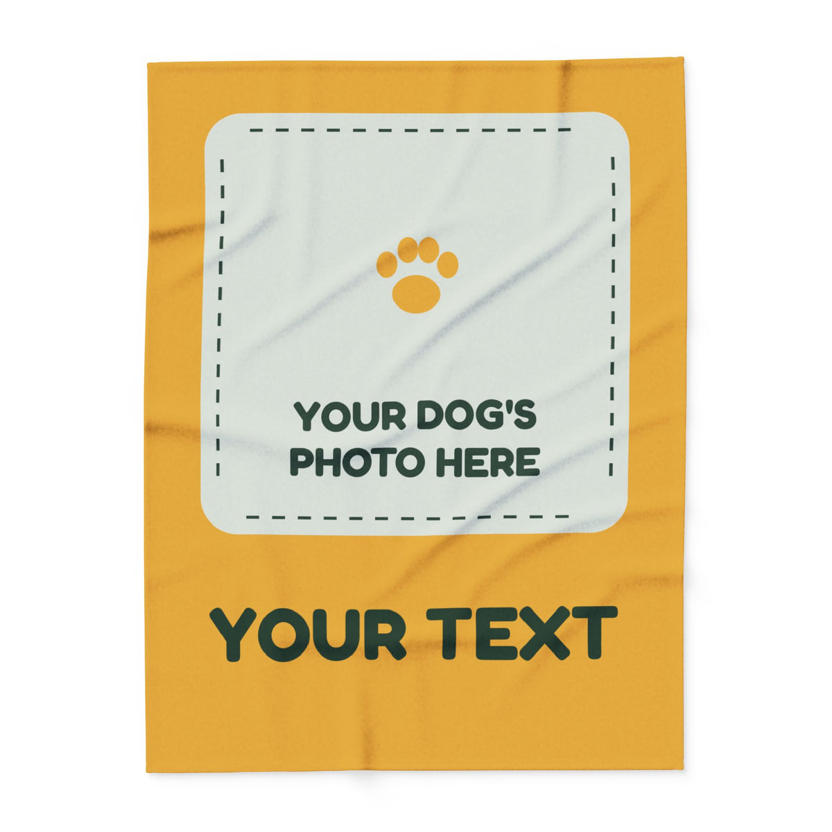 Build Your Own Blanket – Your Dog's Photo & Text