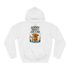 Sorry About the Car Golden Retriever Hoodie – Personalised