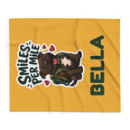 Smiles Per Mile Staffie Blanket – Personalised