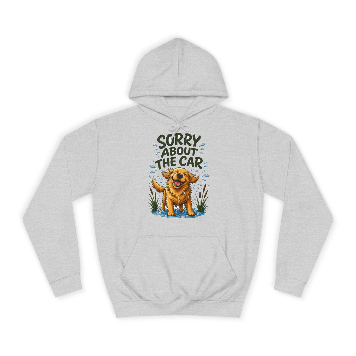 Sorry About the Car Golden Retriever Hoodie – Personalised
