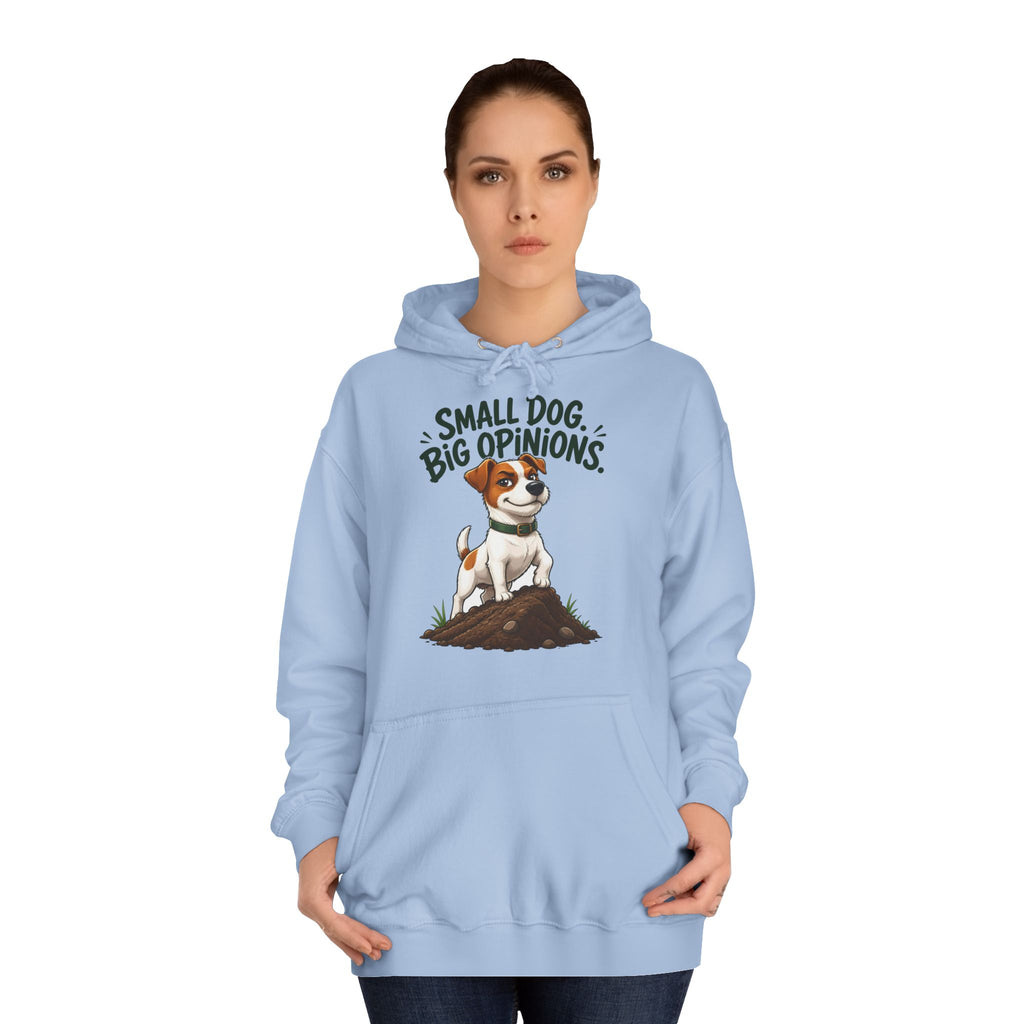 Small Dog Big Opinions Jack Russell Hoodie – Personalised