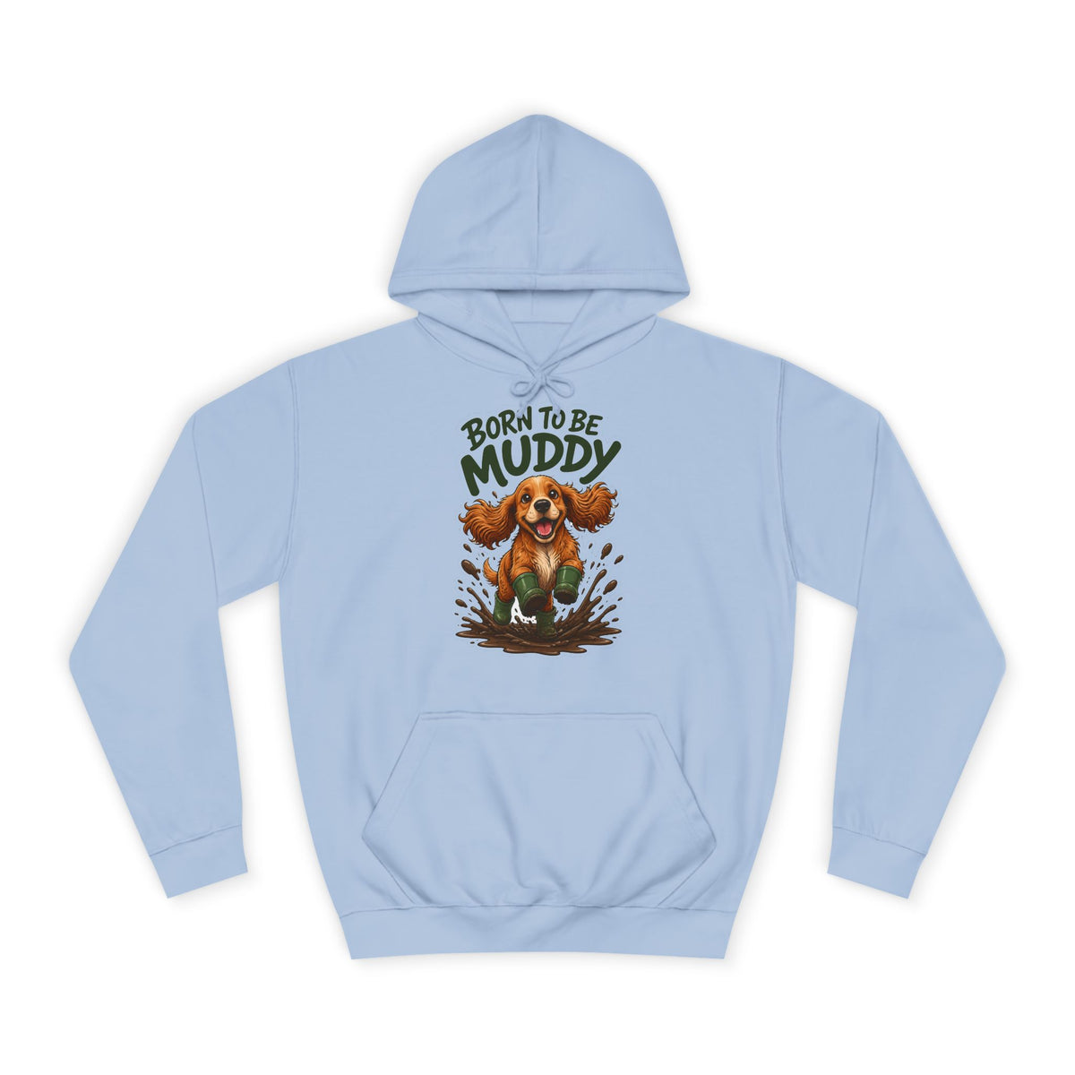 Born to be Muddy Cocker Spaniel Hoodie – Personalised