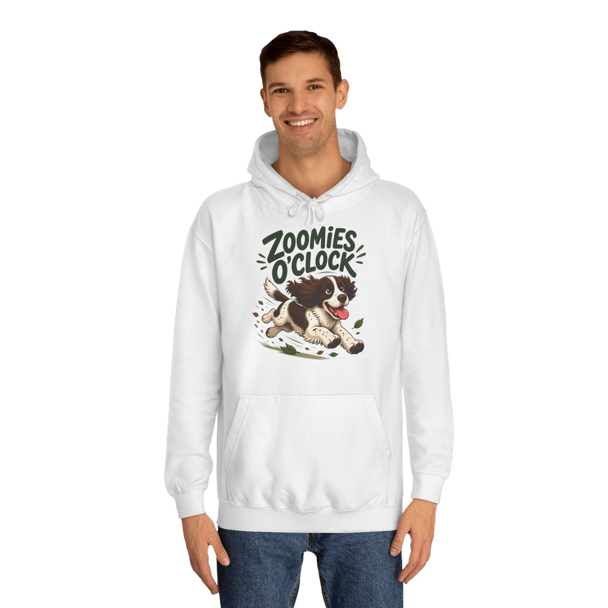 Zoomies O'Clock Springer Spaniel Hoodie – Personalised