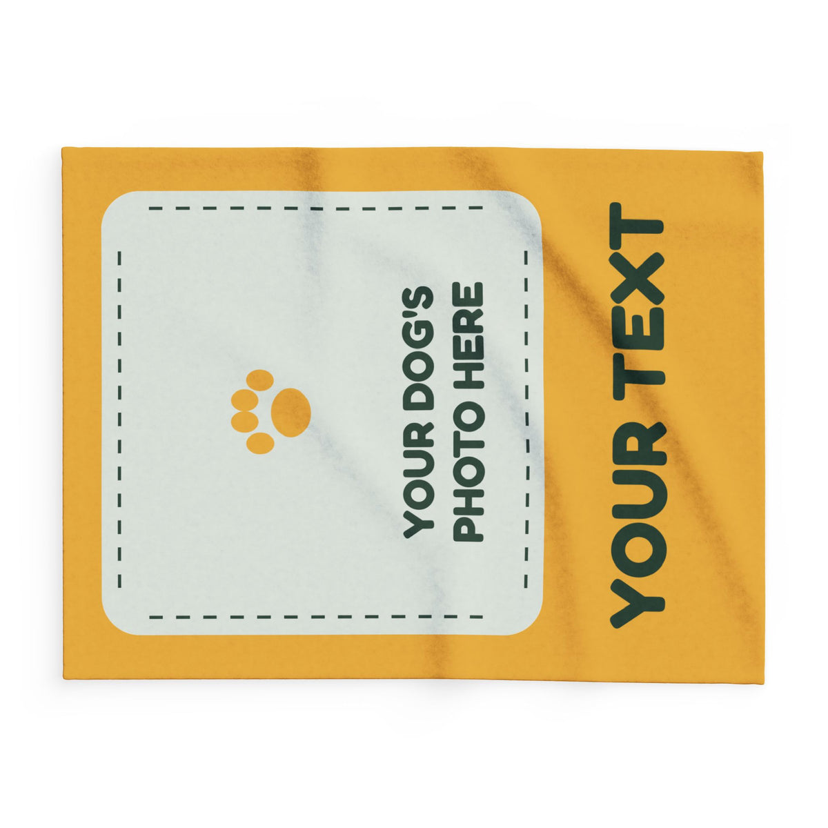 Build Your Own Blanket – Your Dog's Photo & Text